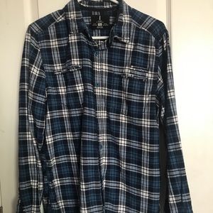 4 for $20 SALE Blue flannel shirt medium